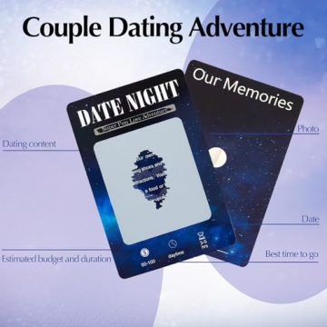 56 Scratch Off Date Cards for Couples Romantic Gift