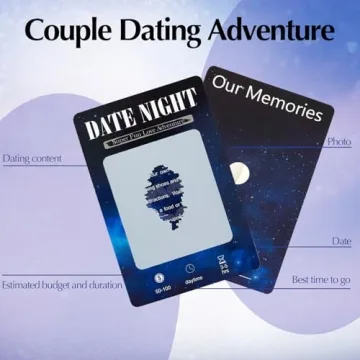 56 Scratch Off Date Cards for Couples Romantic Gift