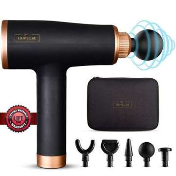 URORU Portable Massage Gun for Deep Tissue Relaxation - Lightweight & Quiet