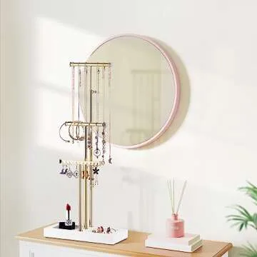Love-KANKEI 3 Tier Jewelry Organizer with Adjustable Height