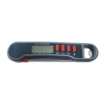 Meat Thermometer Digital Cooking Thermometer Instant Read Oven Thermometer Built-in Folding Probe, L...