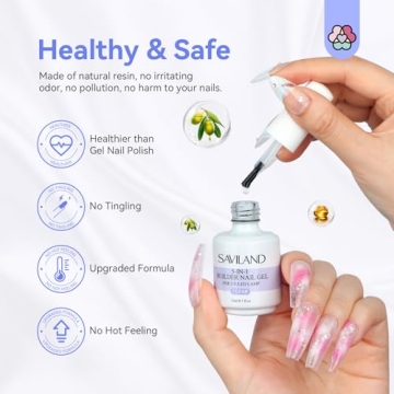 SAVILAND Builder Nail Gel - 5-in-1 Strengthener & Decorator