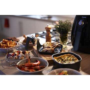 Philips Kitchen Appliances Baking Master Accessory Kit with Baking Pan and Silicone Muffin Cups-for compact air fryer models, HD9925/01, Black