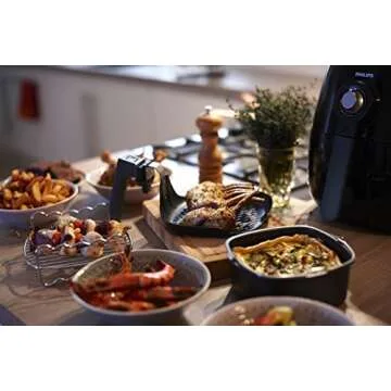 Philips Kitchen Appliances Baking Master Accessory Kit with Baking Pan and Silicone Muffin Cups-for compact air fryer models, HD9925/01, Black