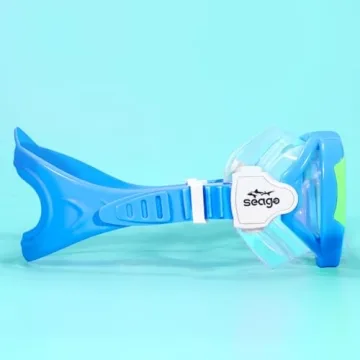 Seago Kids Swim Goggles & Snorkel Mask - 180° Anti-Fog
