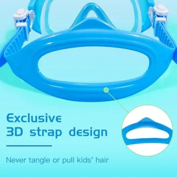 Seago Kids Swim Goggles & Snorkel Mask - 180° Anti-Fog