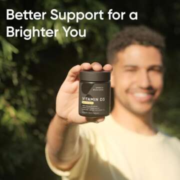 Sports Research Vitamin D3 1000iu with Coconut Oil for Immune Support