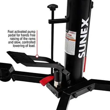 Sunex 7793B 1/2-Ton Transmission Jack for Easy Lifting