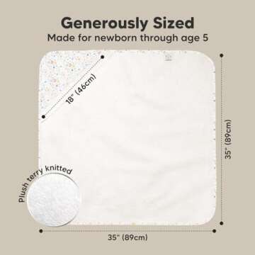 KeaBabies Hooded Baby Towel - Eco-Friendly & Ultra-Soft