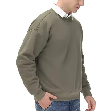 Comfortable Fleece Crewneck Sweatshirt for Men