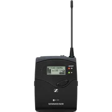 Sennheiser ew 122P G4 Camera-Mount Wireless Microphone System with ME 4 Lavalier Mic A: (516 to 558 MHz) Plus iSeries Waterproof System Case & 4-Hour Rapid Charger