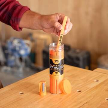 Professional Carpenter Pencils Kit for Builders and DIYers