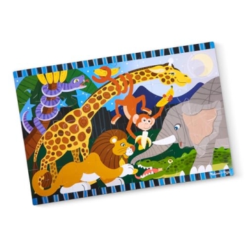 Melissa & Doug Safari Social Jumbo Jigsaw Puzzle - 24 pcs