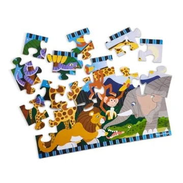 Melissa & Doug Safari Social Jumbo Jigsaw Puzzle - 24 pcs