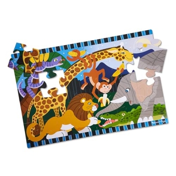 Melissa & Doug Safari Social Jumbo Jigsaw Puzzle - 24 pcs