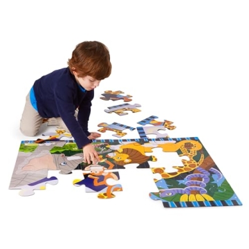 Melissa & Doug Safari Social Jumbo Jigsaw Puzzle - 24 pcs