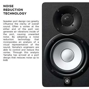 Yamaha HS Series HS5 2-Way 70W Bass Reflex Bi amplified Nearfield Powered Studio Monitor Pair Bundle with 20ft XLR Cables, TRS to XLR Cables, and 1/8th Inch to XLR Stereo Breakout Cable