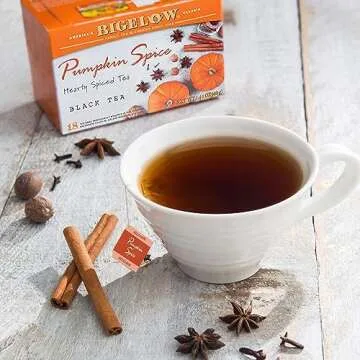 Bigelow Tea Pumpkin Spice Black Tea, Caffeinated Tea with Pumpkin Pie Flavor, Holiday and Christmas ...