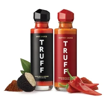 TRUFF Hot Sauce and Hotter Sauce 2-Pack Bundle, Gourmet Hot Sauce Set, Black Truffle and Chili Peppe...