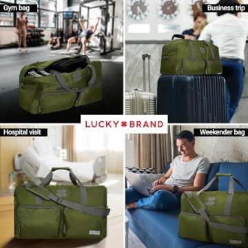 Lucky Brand Extra-Large Duffle Bag 65L for Travel and Gym
