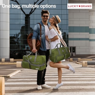 Lucky Brand Extra-Large Duffle Bag 65L for Travel and Gym