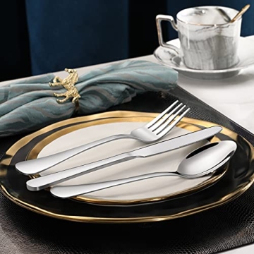 Hiware 24-Piece Silverware Set for All Occasions