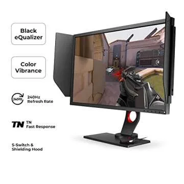 BenQ 240Hz Gaming Monitor with Black Equalizer Benefits