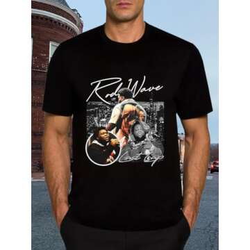 Men Rod Last Lap Tour 2024 Wave Shirt Singer Album Retro Last Lap Tour T Shirts Shirts Fashion Short Sleeve Shirt Women Shirts Music Fans Shirt As A Small Black