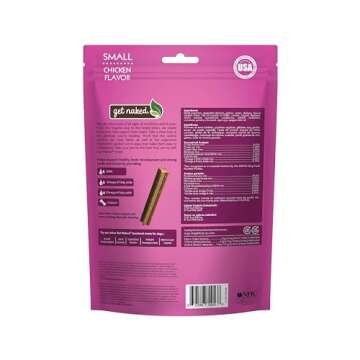 Get Naked Grain Free 1 Pouch 6.2 Oz Puppy Health Dental Chew Sticks, Small