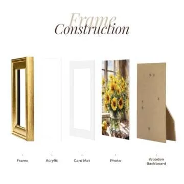 Elegant 5x7 Gold Picture Frames for Stylish Display