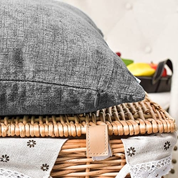 CaliTime Cozy Chenille Throw Pillow Covers 20x20 Pack of 2