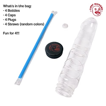 Tipsy Richard Penis Bottle 4 Pack Bachelorette Party Favors