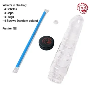 Tipsy Richard Penis Bottle 4 Pack Bachelorette Party Favors