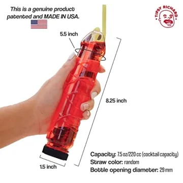 Tipsy Richard Penis Bottle 4 Pack Bachelorette Party Favors