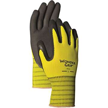Wonder Grip WG310XL Extra Seamless Knit Work Gloves - Double-Coated Nitrile Palm, Excellent Grip