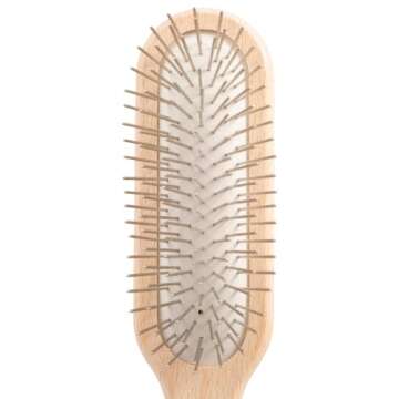 Chris Christensen 20 mm Oblong Pin Dog Brush, Original Series, Groom Like a Professional, Stainless Steel Pins, Lightweight Beech Wood Body, Ground and Polished Tips