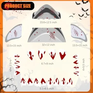 Halloween Shark Decorations Kit for Car & Garage