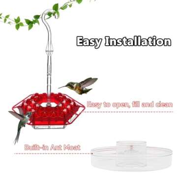 Sherem Hummingbird Feeder - Ant and Bee Proof