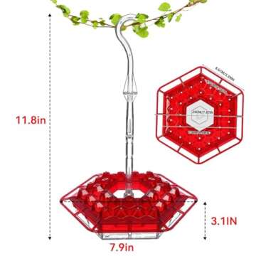 Sherem Hummingbird Feeder - Ant and Bee Proof