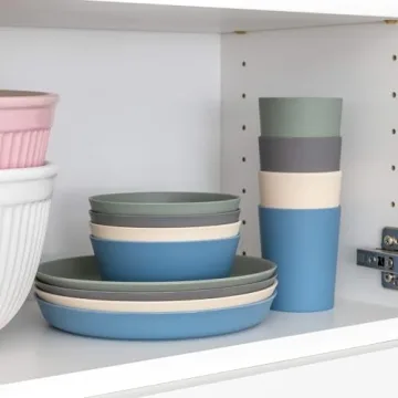 WeeSprout Bamboo Toddler Cups - Eco-Friendly 4 pc Set