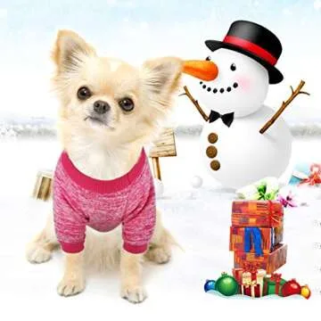 Idepet Pet Dog Classic Knitwear Sweater for Small Dogs