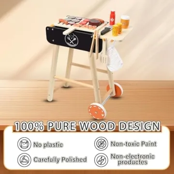 MerryPony Kids BBQ Grill Set - Pretend Cooking Fun