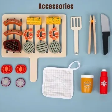 MerryPony Kids BBQ Grill Set - Pretend Cooking Fun