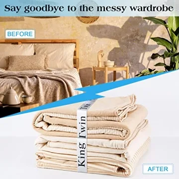 Jutom 8 Pcs Bed Sheet Organizer Bands with Bow Sheet Keepers Closet Organization King Twin Full Queen Bed Sheet Straps Elastic Storage Bedding Bands Sheet Labels for Bedsheet Pillow Case(Black White)