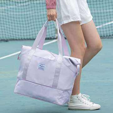 Waterproof Expandable Travel Tote Bag for Women