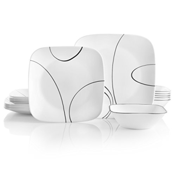 Corelle 18-Piece Dinnerware Set: Durable, Classy & Lightweight!