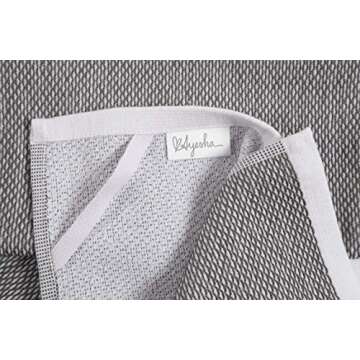 KAF Home Ayesha Curry Mixed Utility Kitchen Towel Set, Mixed Terry Kitchen Towels, Set of 6, Dark Gray