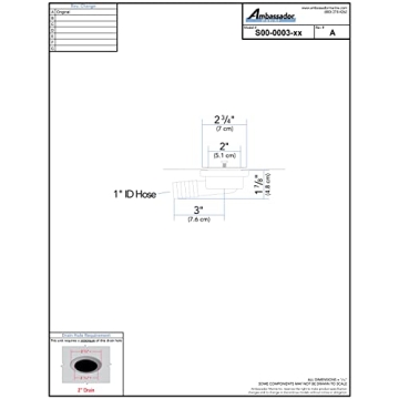 Ambassador Marine Flush Drain for Efficient Water Drainage