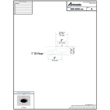 Ambassador Marine Flush Drain for Efficient Water Drainage