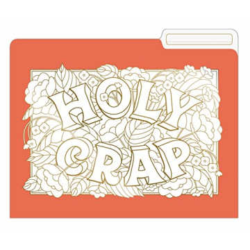 Knock Knock Crappy Crap File Folders Set, Fun Organization